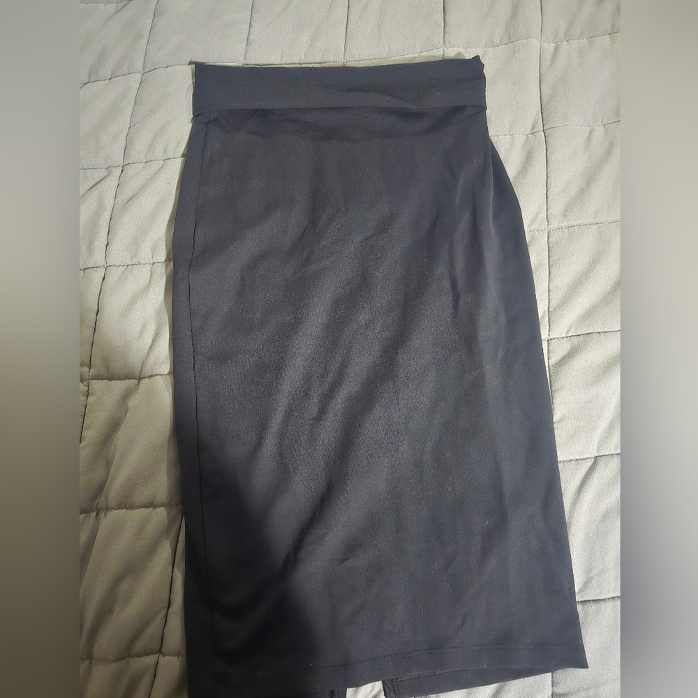Bebe black Midi Pencil Skirt for Work
